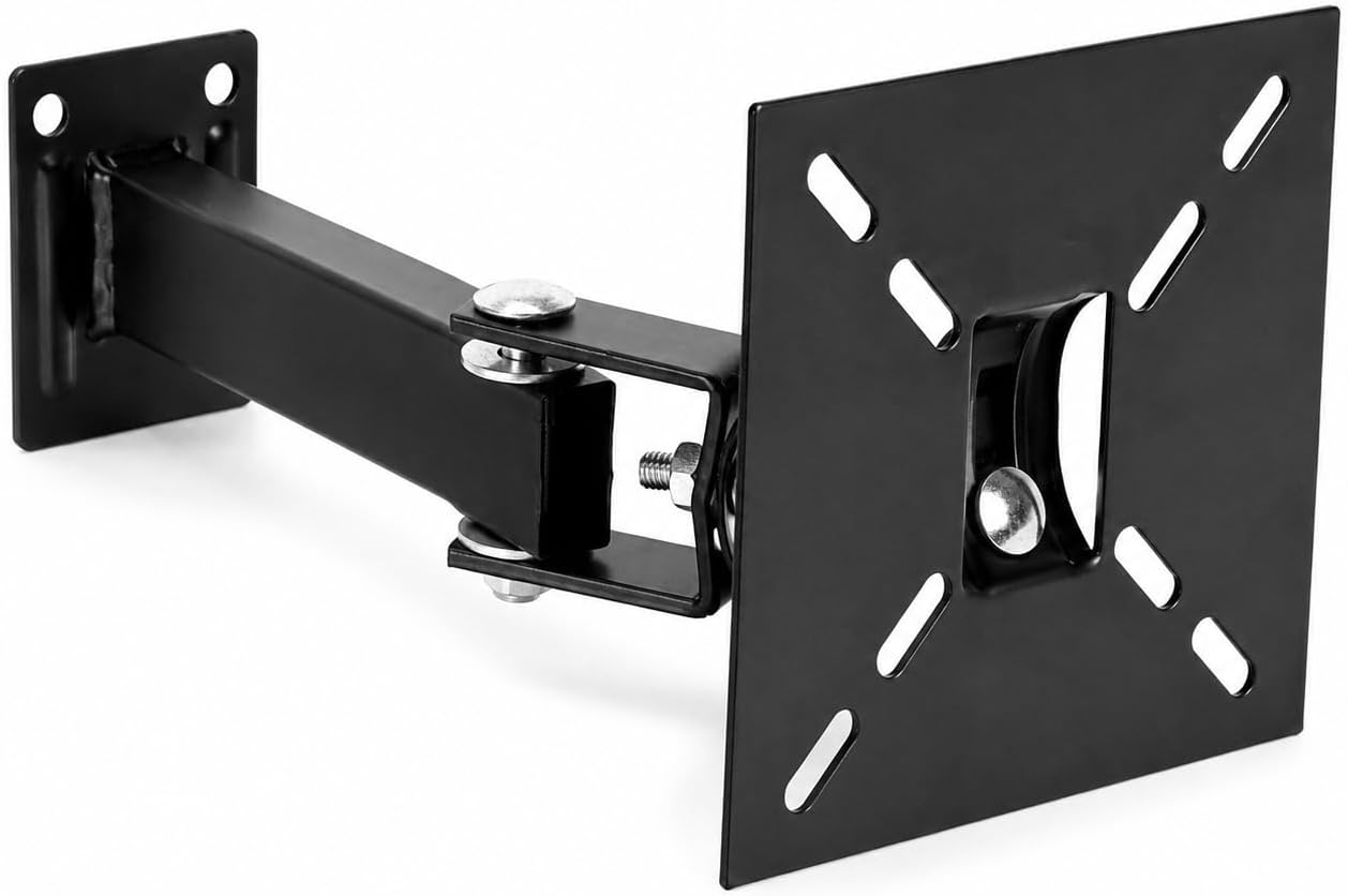 Suporte de TV Articulado de Parede 10 a 55 Polegadas Universal Inclinável Giratório 4 Movimentos para LED LCD OLED Smart TV 4K Plasma Suporta até 40kg com Kit de Instalação
