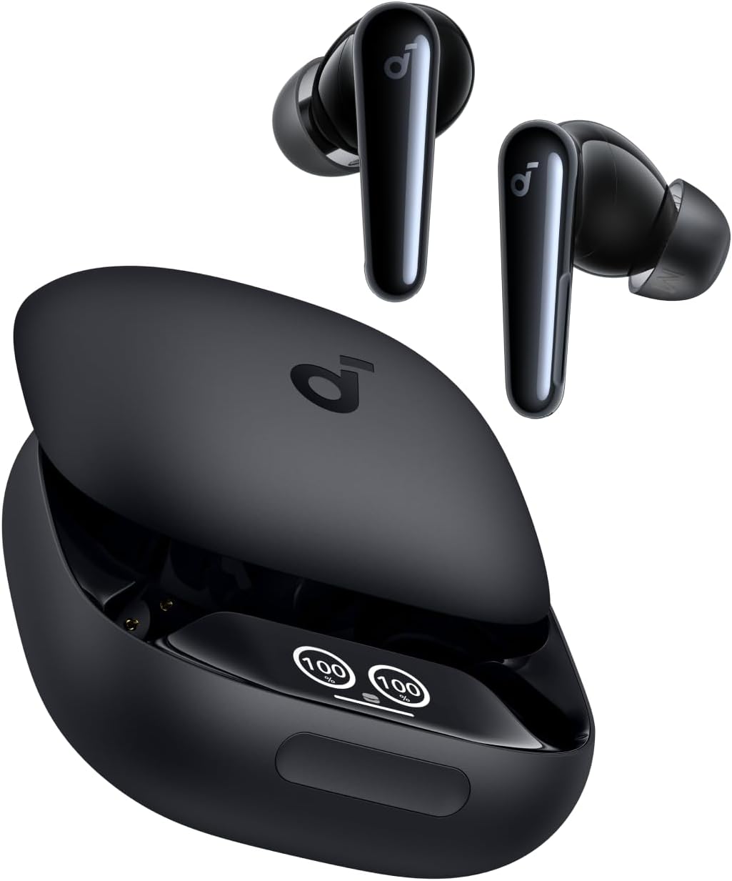 soundcore Liberty 4 Pro da Anker Fone De Ouvido Bluetooth 5.3, Adaptativo ANC 7 Sensores, Carregamento Rápido 2X, Som Hi-Fi Studio, 6 Mics+ IA para Chamadas em Qualquer Ambiente, Preto