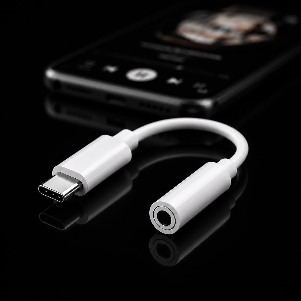Adaptador USB-C para P2 3,5mm – Conversor de Áudio Hi-Fi para Fone de Ouvido, Compatível com Celulares USB-C, Plug & Play, Som Sem Ruídos