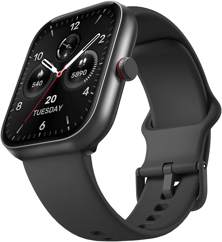 Bettdow SmartWatch, relogio smartwatch com 1.91" Ecrã tátil e AI, à prova d'água IP68, relogio feminino e masculino com 100+ Modos Esportivos Faz e Recebe Ligações(preto)