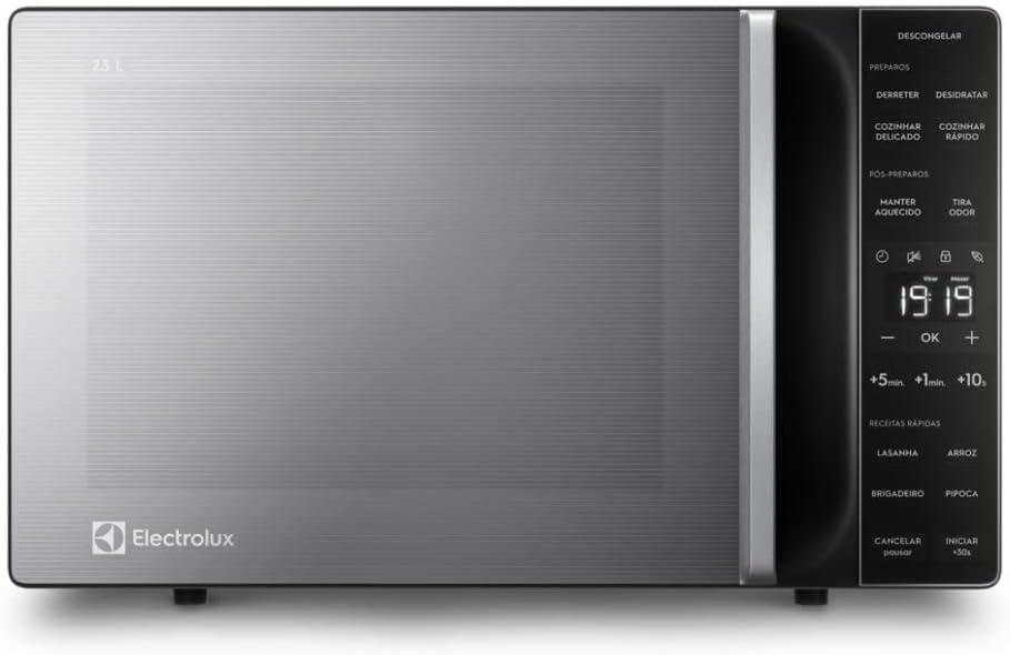 Micro-ondas Electrolux 23L Inox Efficient com Descongelamento Assistido 127v ME23S
