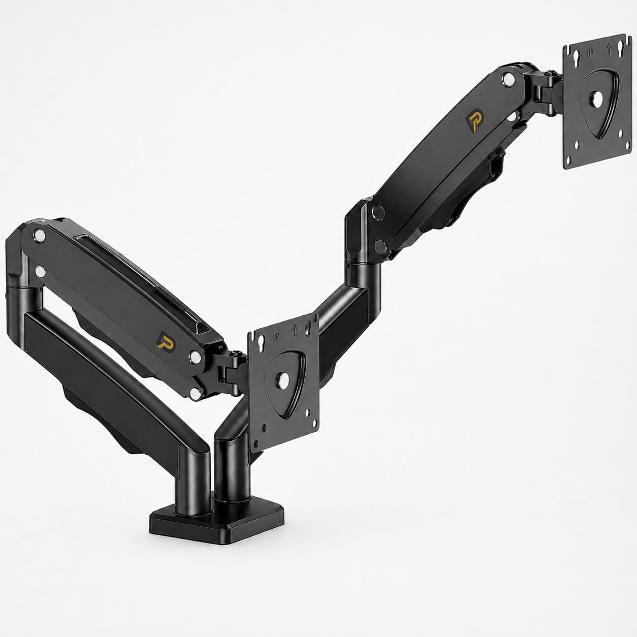 Suporte Duplo Para Monitor 17 A 35 Polegadas, Braço Articulado Duplo, Pistão A Gás, Rotação 360, SUPORTE UNIVERSAL PARA MONITOR
