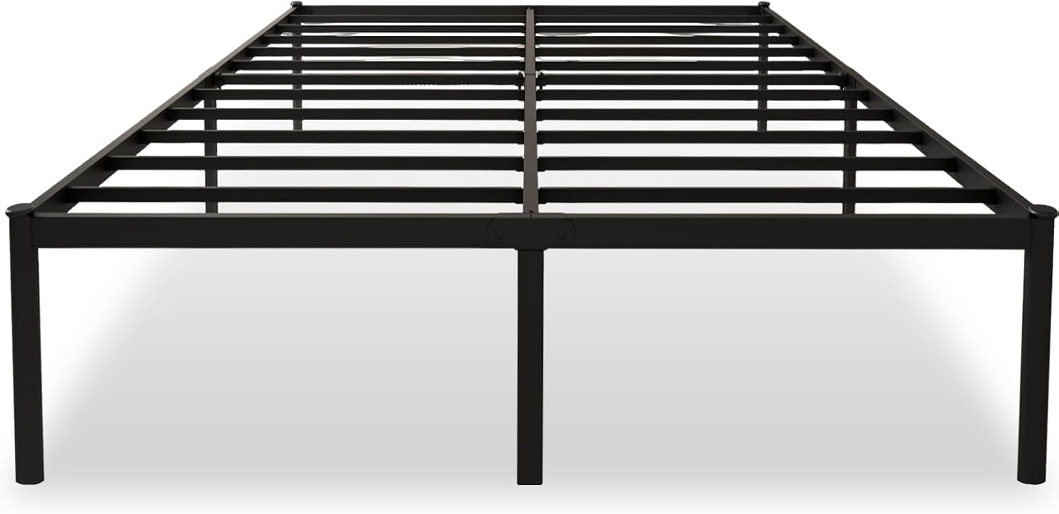 Estrutura De Cama De Metal, Não Precisa de Box Spring,Com Espaço De Armazenamen Cor Preto (FULL)