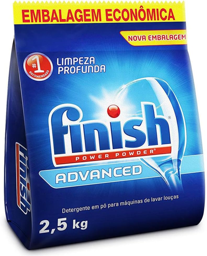 Finish Power Powder Advanced Detergente para Lava Louças em Pó 2,5kg