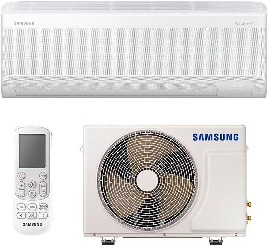 Samsung Ar-condicionado Split Inverter WindFree AI 12.000 BTUs Frio Sem Vento AR12DYFAAWKNAZ 220V