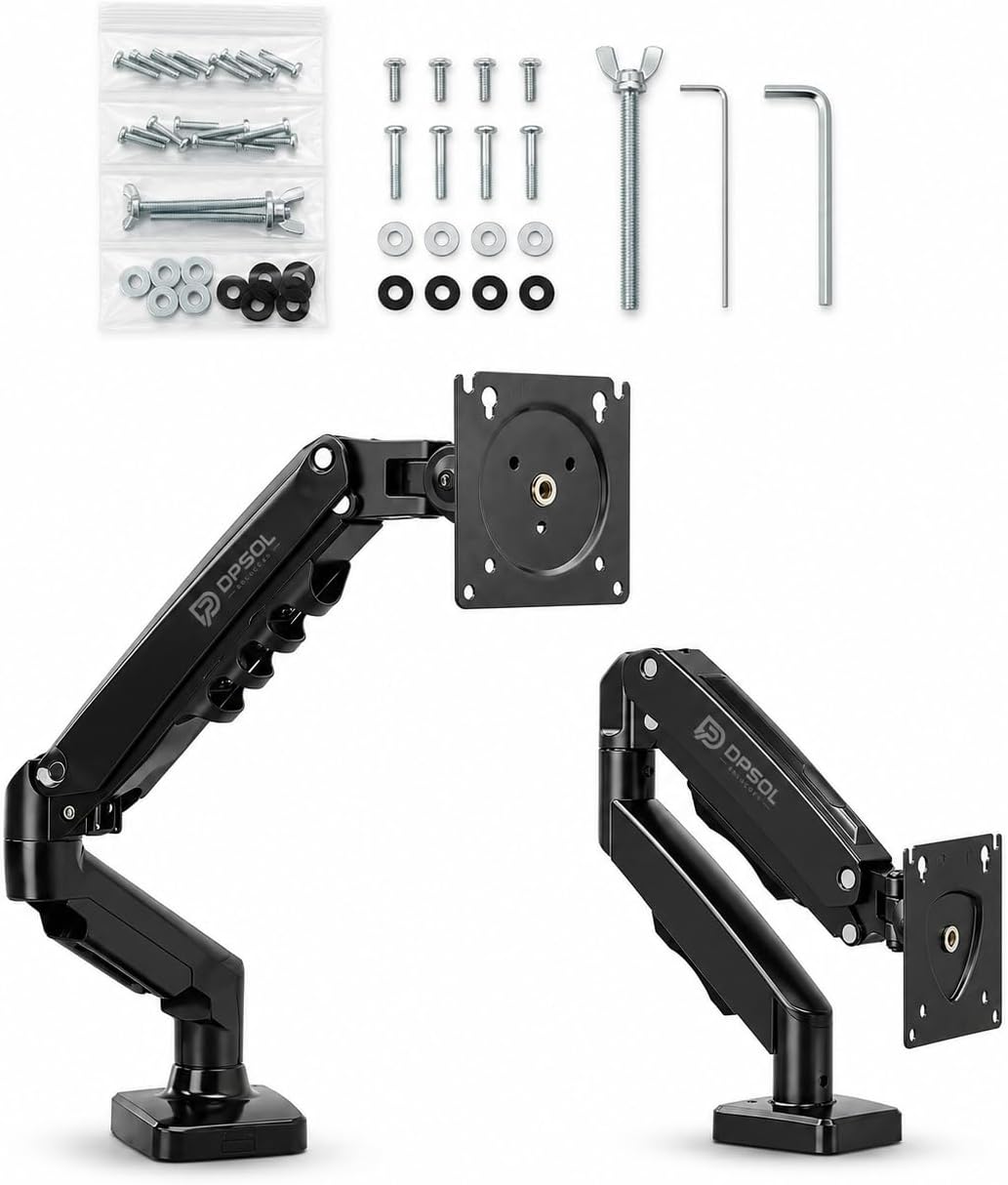 Suporte Articulado BRAÇO ARTICULADO Para Monitor Braço Ergonômico Com Pistão A Gás VESA 75x75 100x100 13 A 34 Polegadas