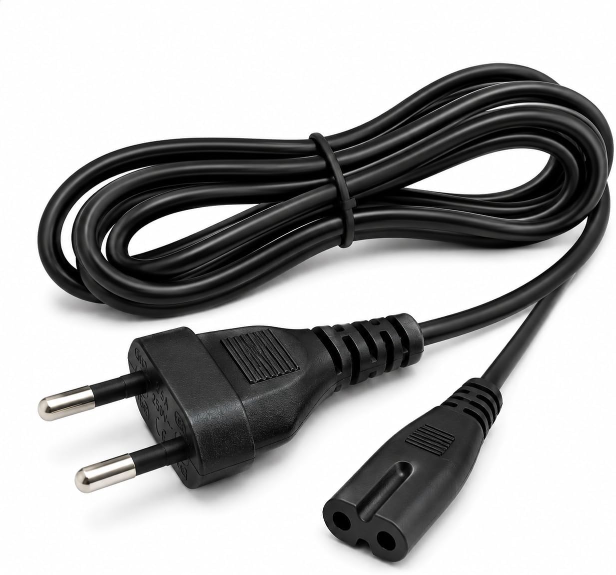 Cabo de Força Bipolar 2 Pinos 1,5m 250V 5A para TV, PS3, PS4, Xbox, Notebook, Rádio e Impressora | Cabo de Energia Padrão com Alta Compatibilidade, Qualidade e Uso Confiável