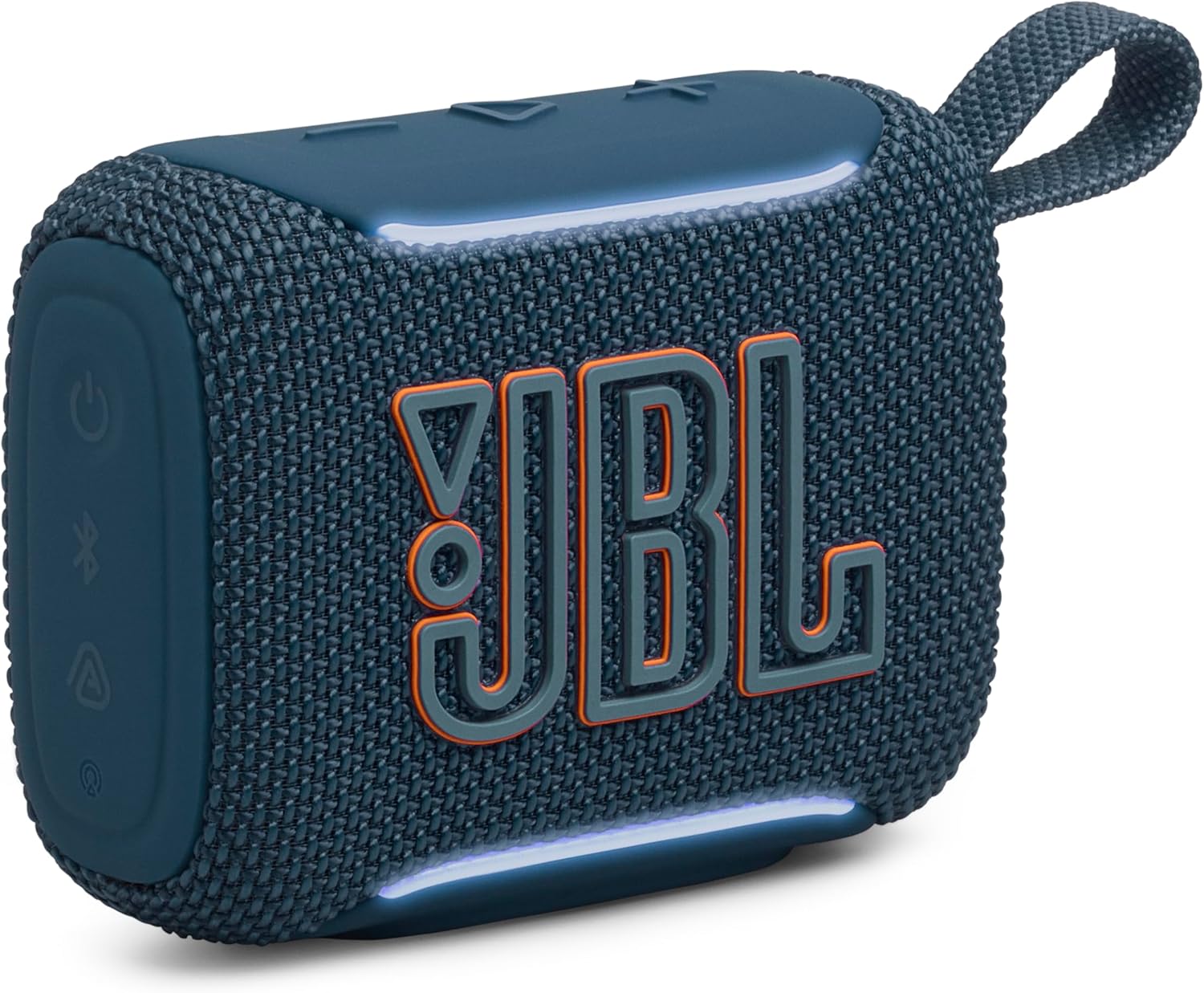 JBL Go 5 - Alto-falante ultraportátil à prova d'água e à prova de quedas com som lendário e iluminação de borda ambiente, emparelhamento estéreo instantâneo AirTouch ou vários alto-falantes