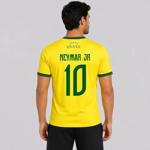 Camisa Brasil Canarinho 10 Neymar Jr Amarelo - G