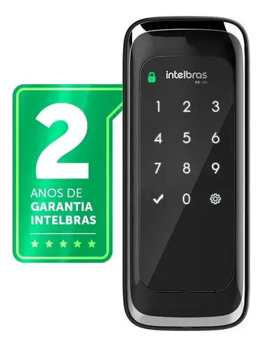 Fechadura Digital De Sobrepor Intelbras Fr 101 Preto