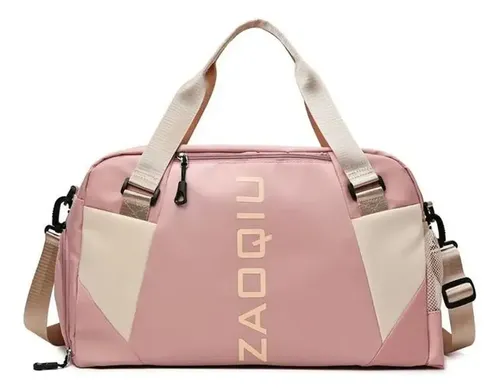 Bolsa Mala De Mão 10kg Feminina De Bordo Viagem Grande Cor Rosa Liso