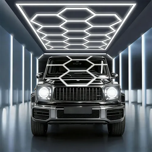 Iluminação Led Hexagonal Colmeia 15 Células Branco Frio Teto 127/220v Led