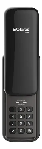 Fechadura Digital De Sobrepor Com Senha Fr 10 Preto Intelbras