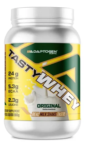 Tasty Whey 3w Adaptogen 912g Proteína Do Soro De Leite Sabor Original