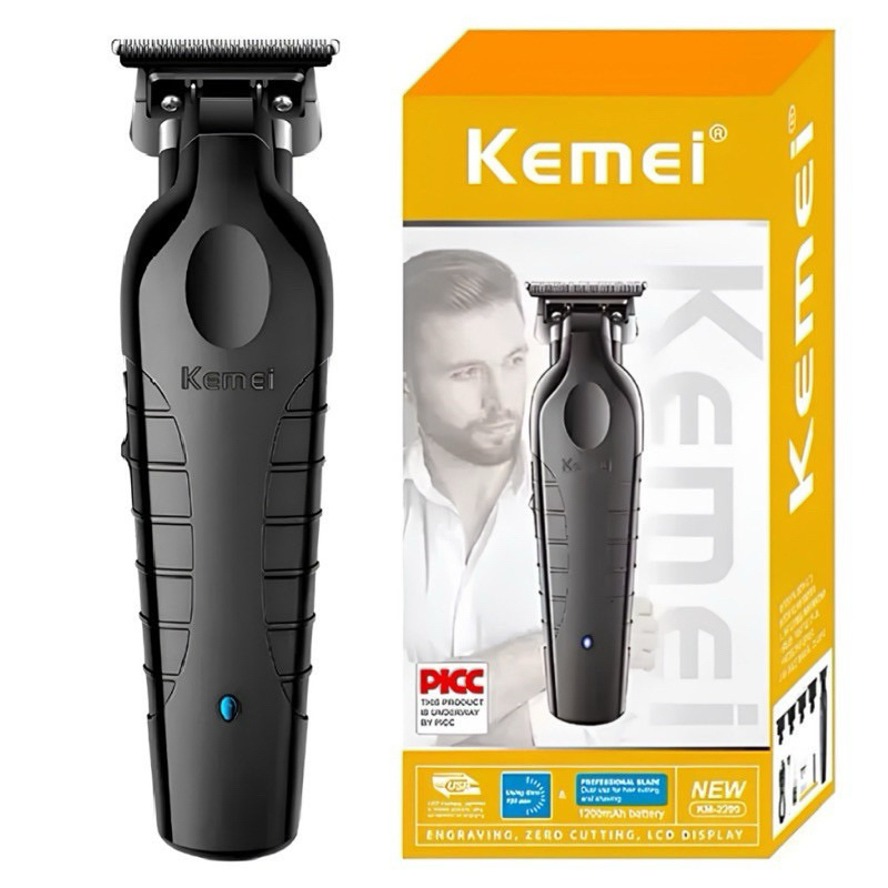 Kemei KM-2299 Professional Maquina Barbear Acabamento Hair Trimmer Detailer Barber Electric Clipper