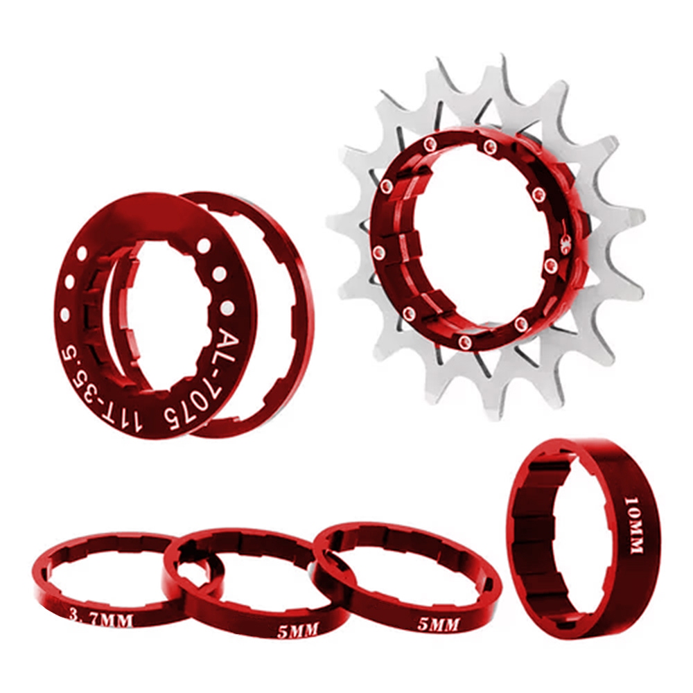 Kit Cog Single Adaptador Coroa Roda Unica Livre Cassete Grau Gta 14 16d Bike Speed Bmx Mtb