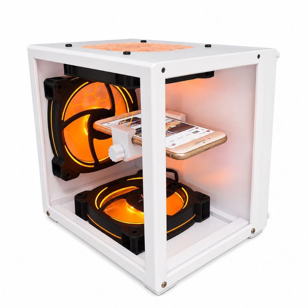 Gabinete para Celular CPU DEX 120mm (não acompanha fans não acompanha acrilico)