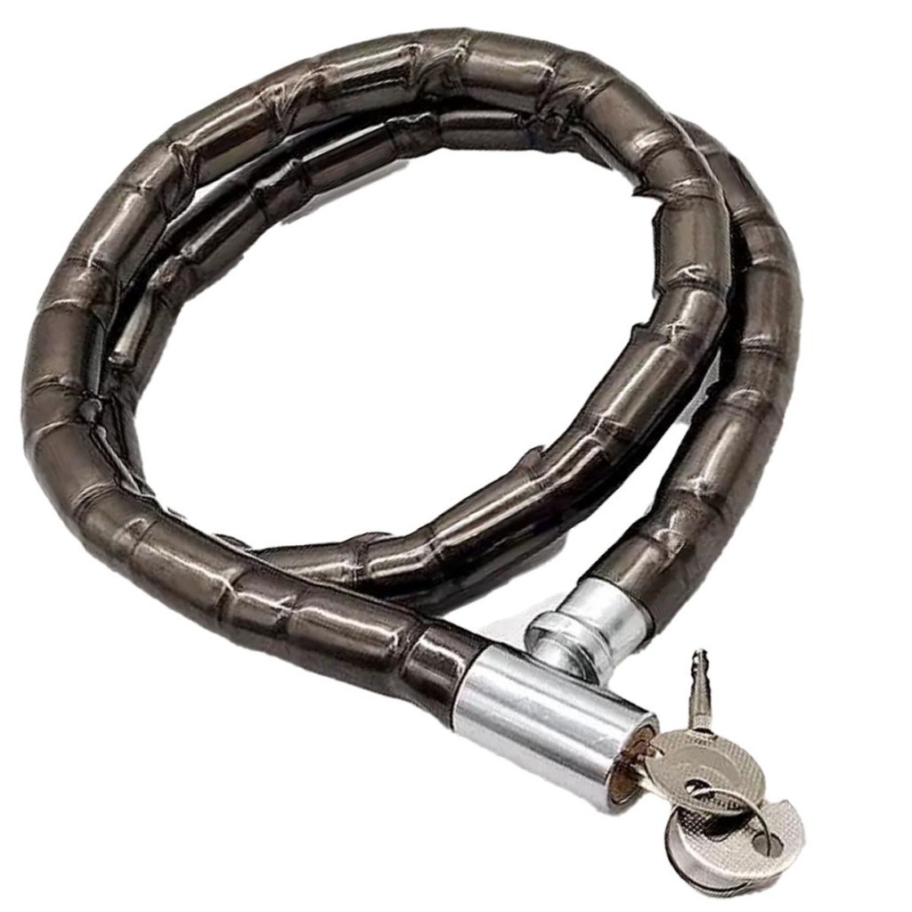 Trava Cadeado Antifurto Articulado Moto Bicicleta Bike Portão 100cm x 18cm Aço Segurança Reforçado